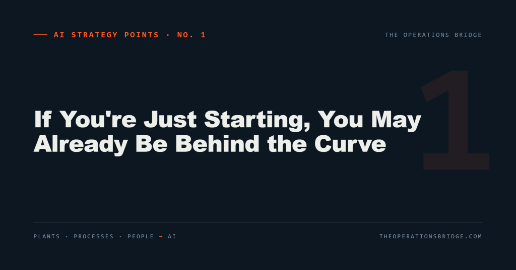 AI Strategy Points: If You’re Just Starting, You May Already Be Behind the Curve
